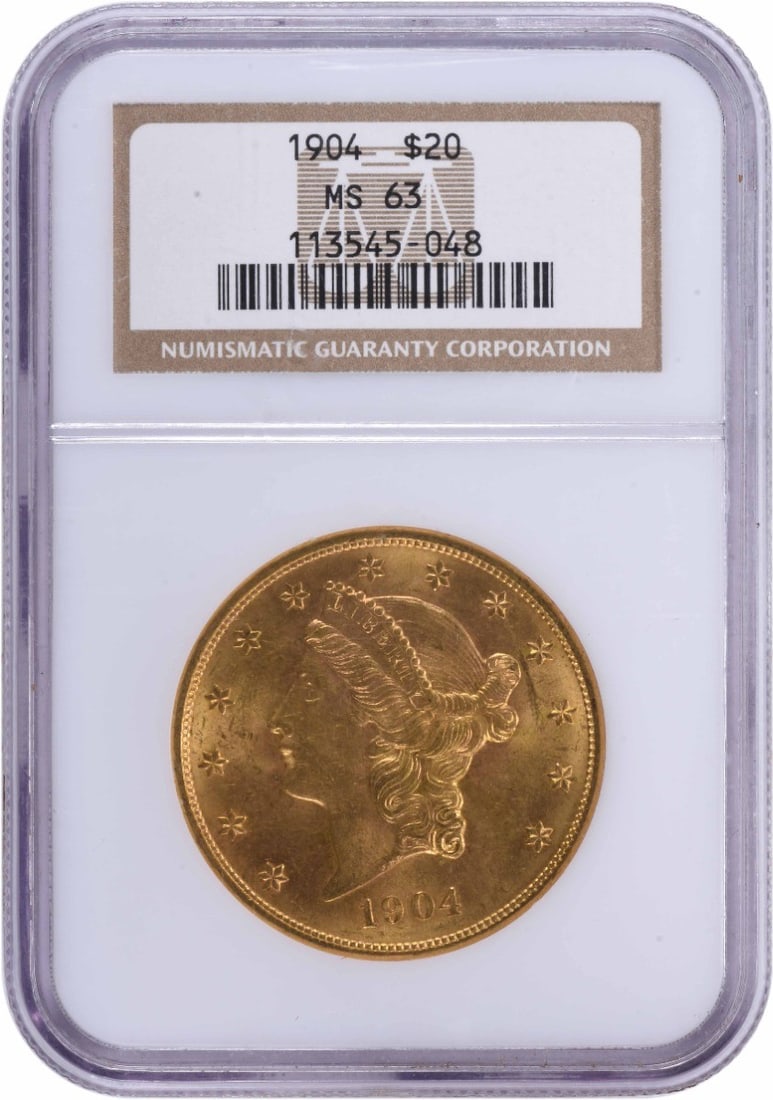 MS63 Liberty Head Gold $20 1904 (1 of 3)