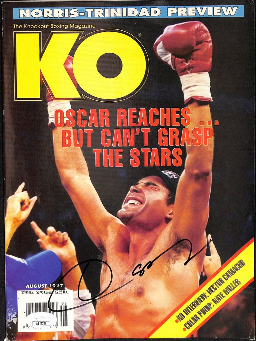Oscar De La Hoya Signed/ Autographed Aug 1997 KO Magazine NO LABEL JSA 186414 (1 of 1)