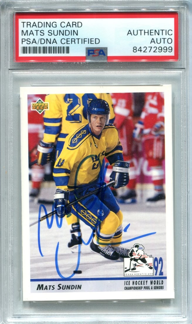 Mats Sundin Autographed 1993 Upper Deck Card (PSA) (1 of 1)