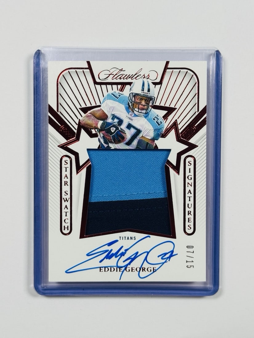FLAWLESS EDDIE GEORGE PANINI #SS-EGE STAR WATCH AUTO PATCH SIGNATURES (1 of 2)