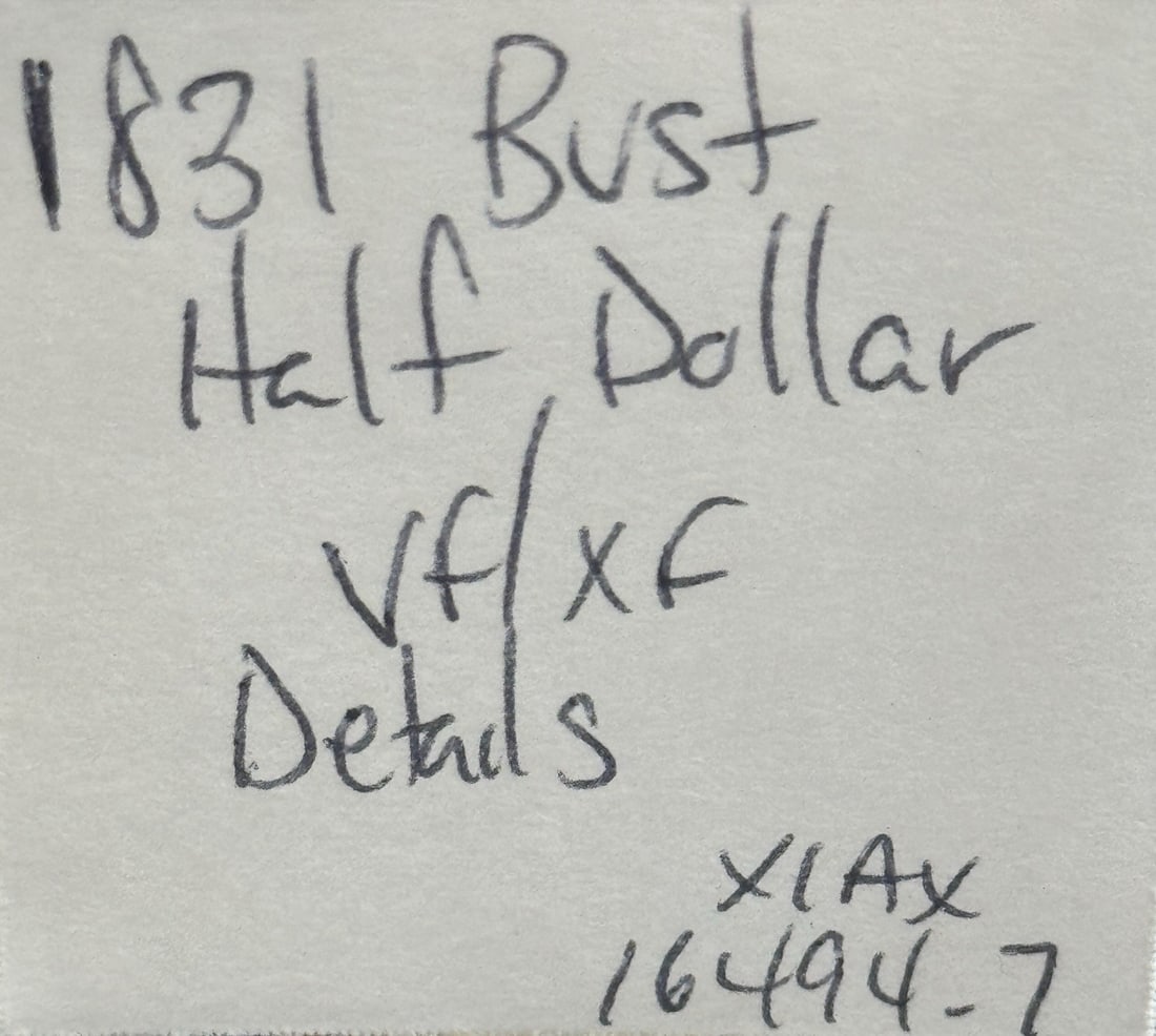 1831 CAPPED BUST HALF DOLLAR RAW VF/ XF - 4