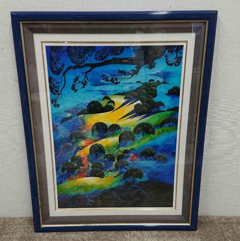Earle Eyvind Disney Hand Fading Flame Screen Signed Sunset Art Print 1995: Earle Eyvind Disney Hand Fading Flame Screen Signed Sunset Art Print 1995 Item Specifics: Artist: Eyvind Earle Edition Size: 200 + A.P. Signed By: Eyvind Earle Signed: Signed Date Of Creation: 1970-19