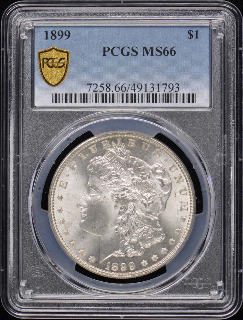 1899 $1 Morgan Dollar PCGS MS66 (1 of 2)