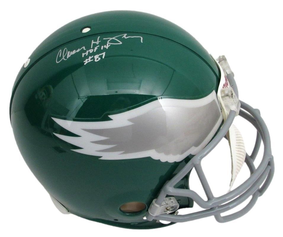Claude Humphrey HOF Eagles Signed Full Size Authentic Proline Helmet JSA 183192: Claude Humphrey HOF Eagles Signed Full Size Authentic Proline Helmet JSA 183192 Signed by Claude Humphrey, the legendary defensive tackle and Hall of Famer, this full-size authentic Proline helmet bea