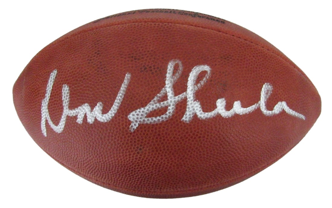 Don Shula HOF Signed/ Auto Wilson NFL Leather Football Miami Dolphins JSA 204867: Don Shula HOF Signed/ Auto Wilson NFL Leather Football Miami Dolphins JSA 204867 Signed by Don Shula, the legendary coach and Hall of Famer, this autographed Wilson NFL leather football proudly repres