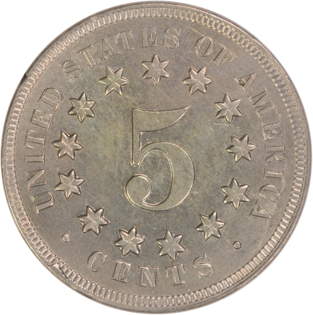 Shield Choice Nickel 1869 Uncertified - 2