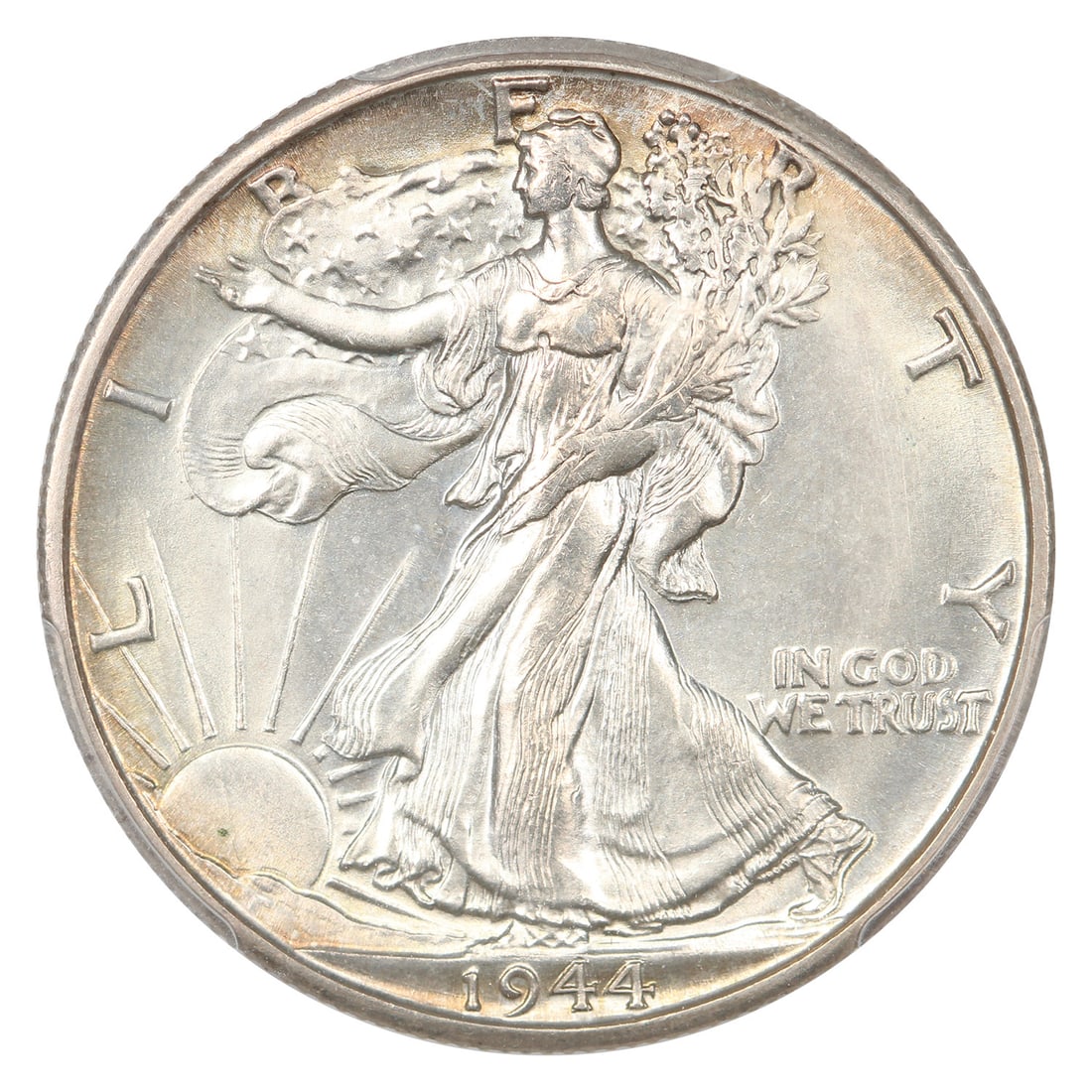 1944-D 50C PCGS MS65 (Hand Engraved Initials, FS-901) - 3