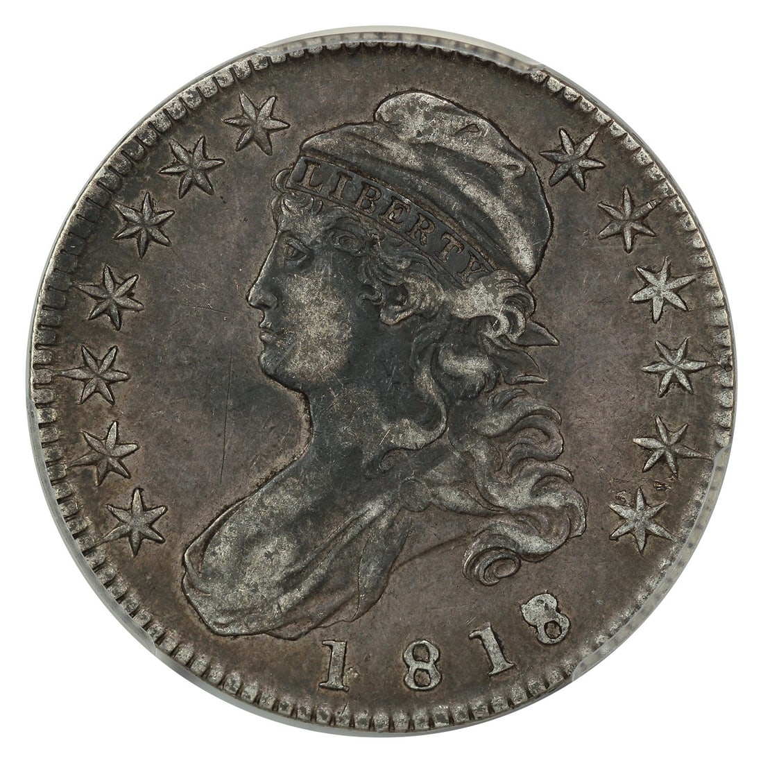 Capped Bust Half Dollar PCGS VF30 Small 8 1818 - 3