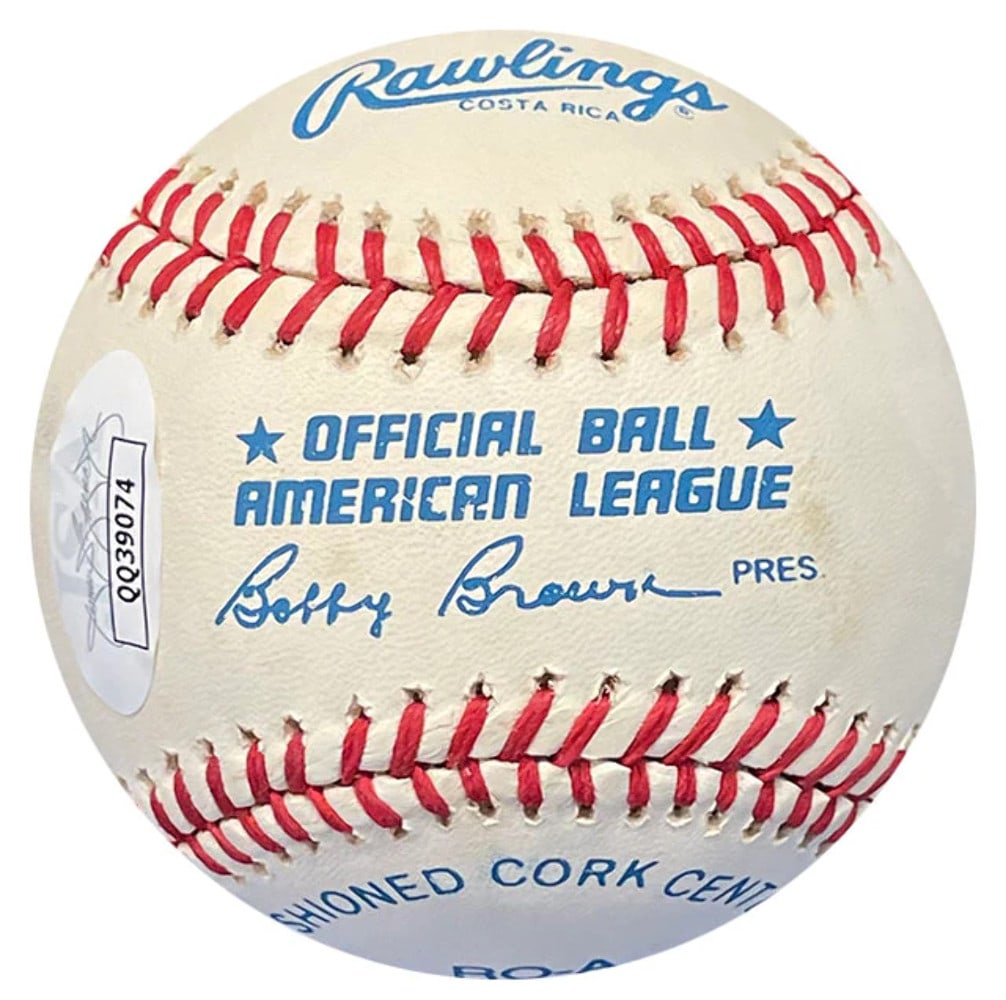 Jim Catfish Hunter Autographed Baseball (JSA) - 2