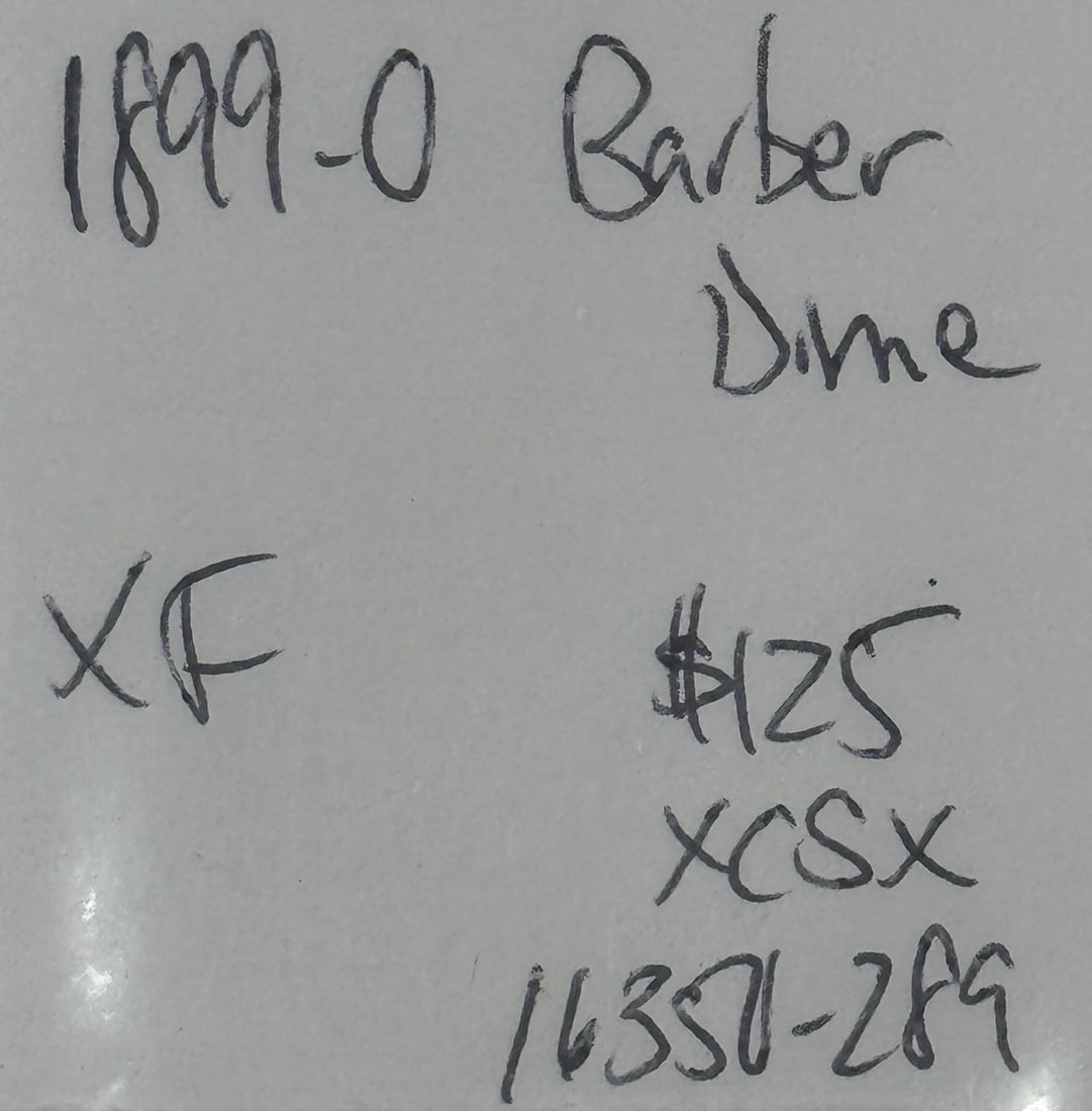 Barber dime 1899-o xf - 3