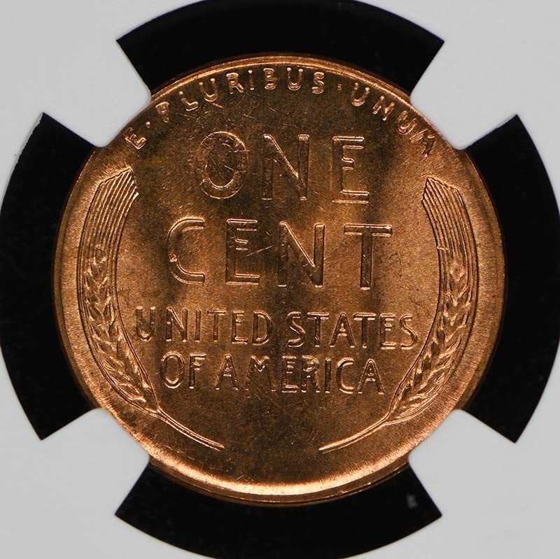 1954 Wheat Reverse Lincoln Cent 1C NGC MS66RD - 3