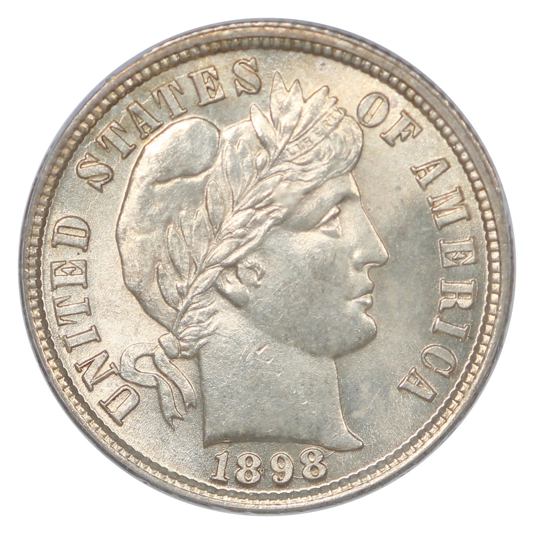 PCGS MS64 Barber Dime 10C 1898 - 3