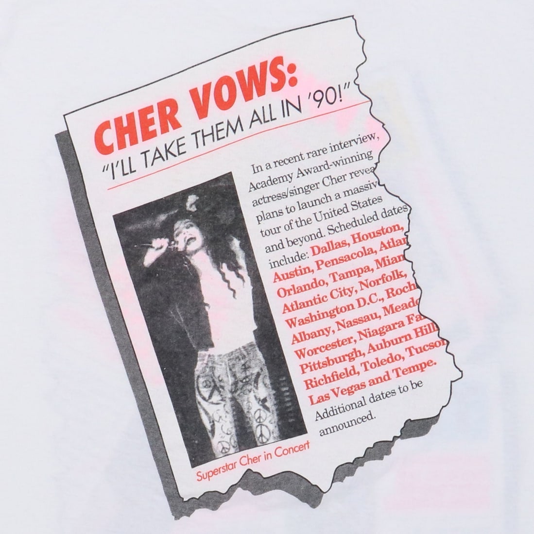 Cher Shirt Irrational 1990 - 6