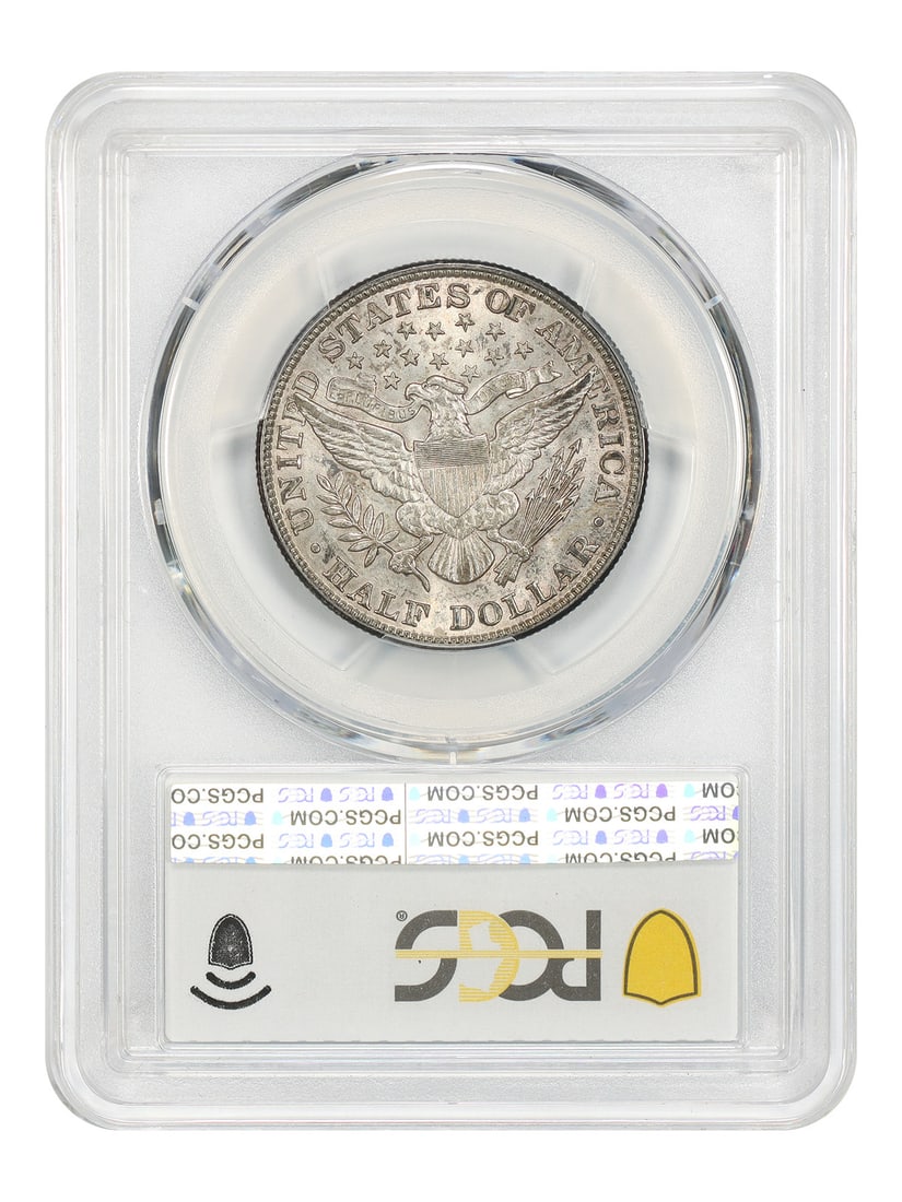 PCGS AU55 Barber Half Dollar 50C - 2