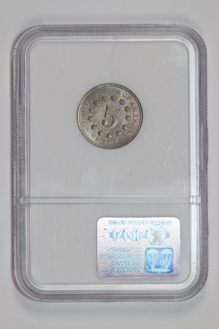 SHIELD 1868 NICKEL NGC MS65 - 2