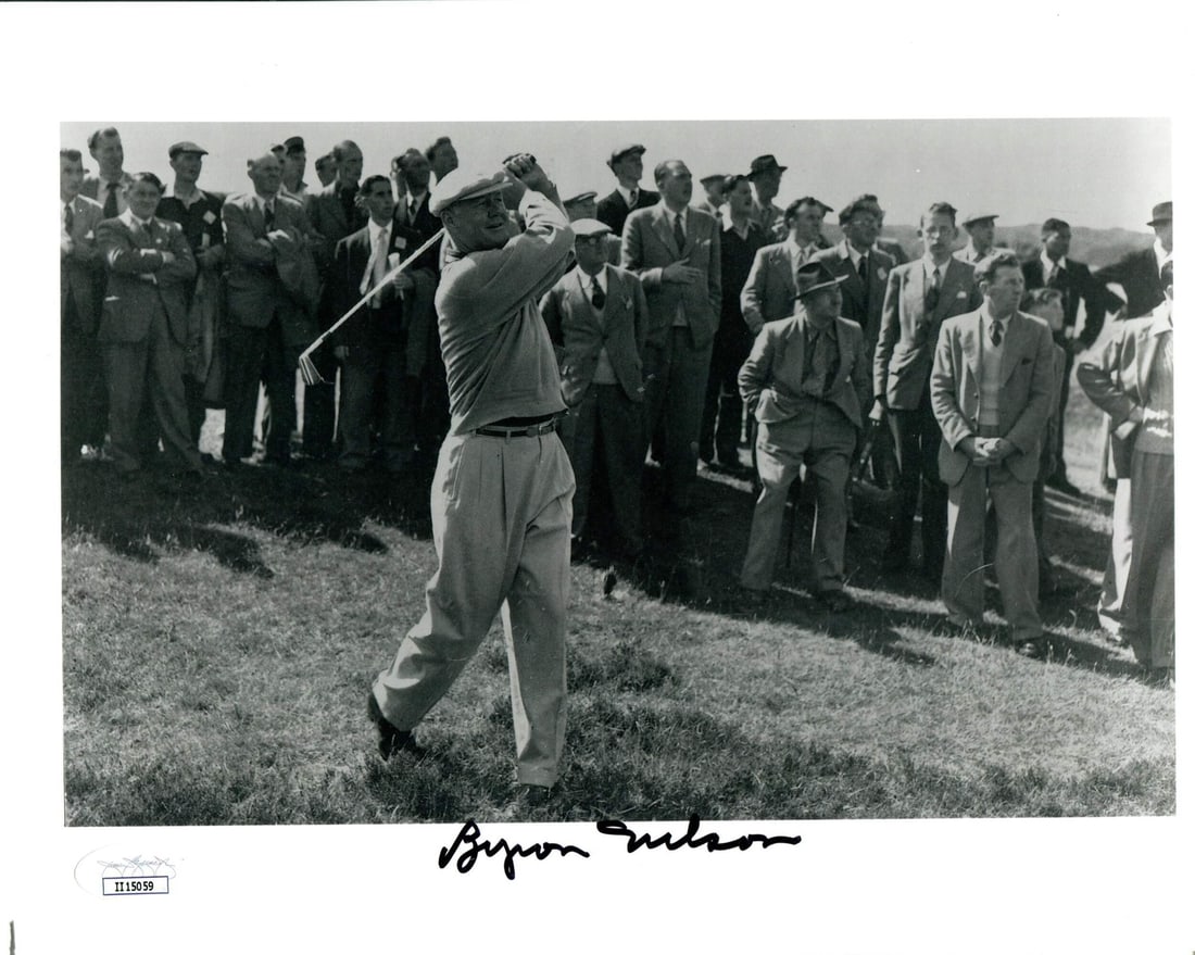 Autographed Black White 8x10 Photo By Nelson Byron (1 of 2)