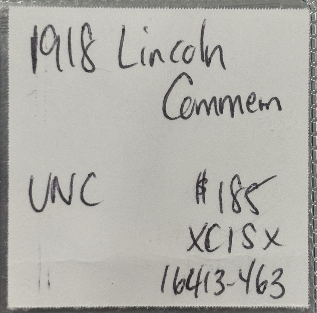 1918 LINCOLN COMMEMORATIVE UNC - 3