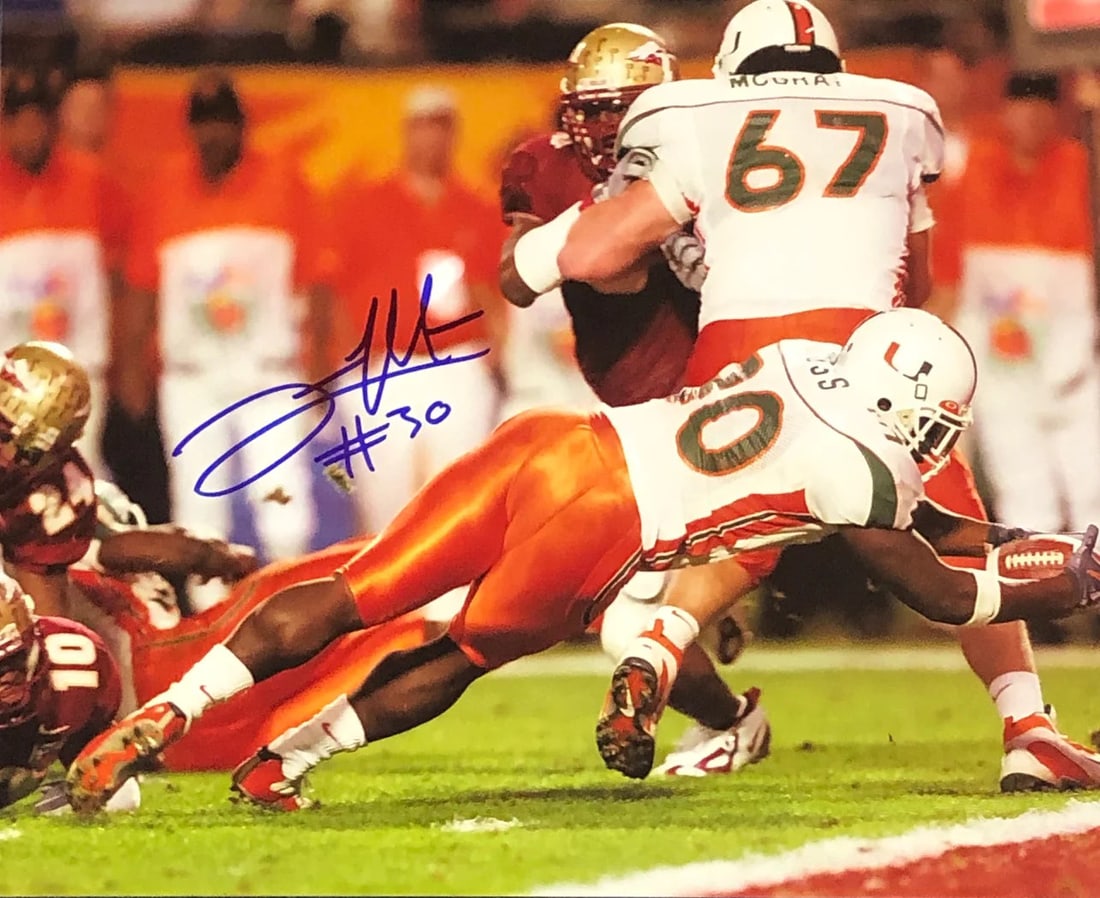 Moss Autographed 8x10 Photo By Tyrone (1 of 1)