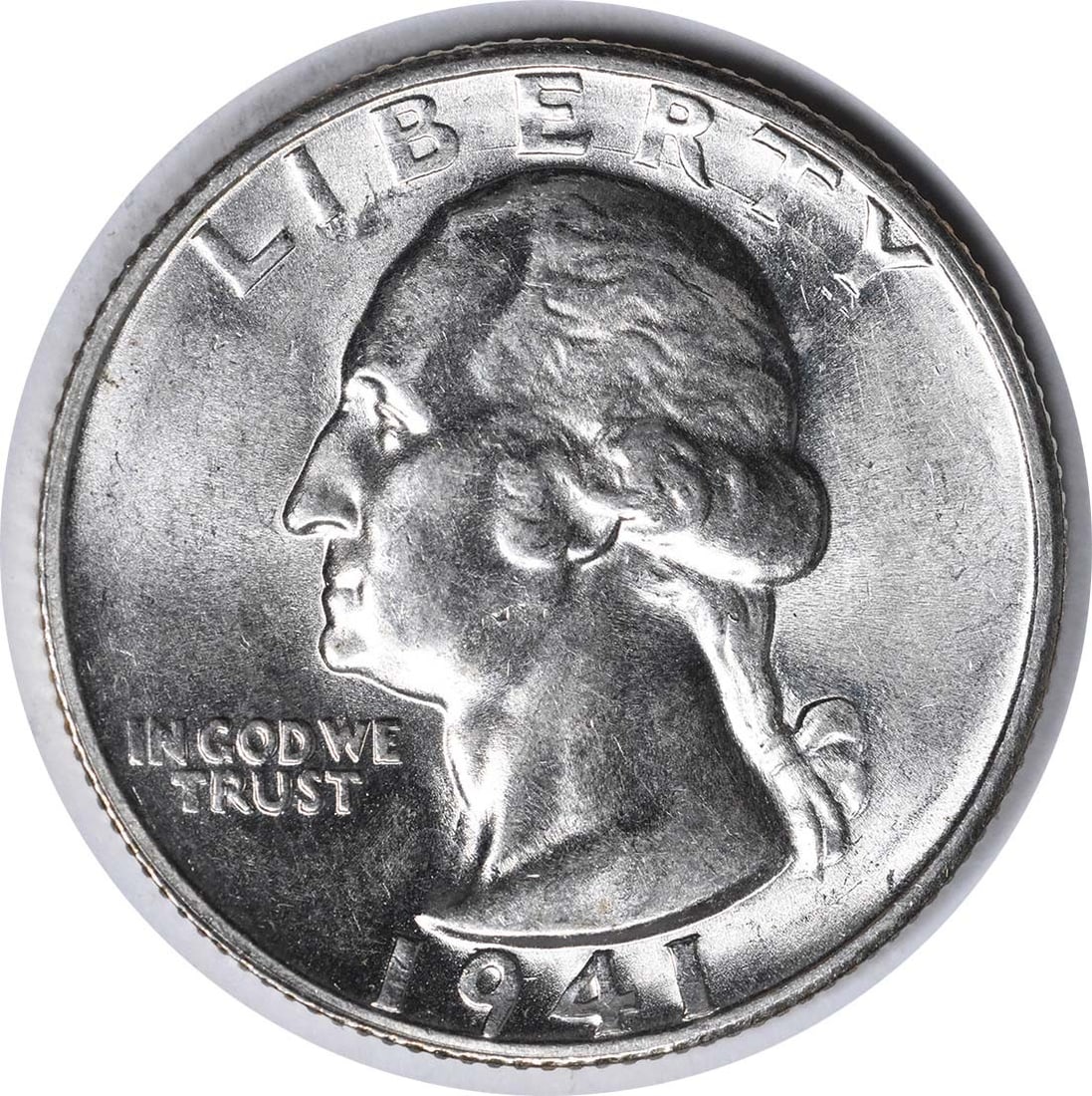 1941-S Washington Silver Quarter Large S FS-503 Choice BU Uncertified: 1941-S Washington Silver Quarter Large S FS-503 Choice BU Uncertified 1941-S Washington Silver Quarter Large S FS-503 Choice BU Uncertified - A highly detailed and certified circulated/uncirculated si