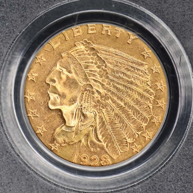 $2.50 MS63 Indian Head PCGS 1928 - 2