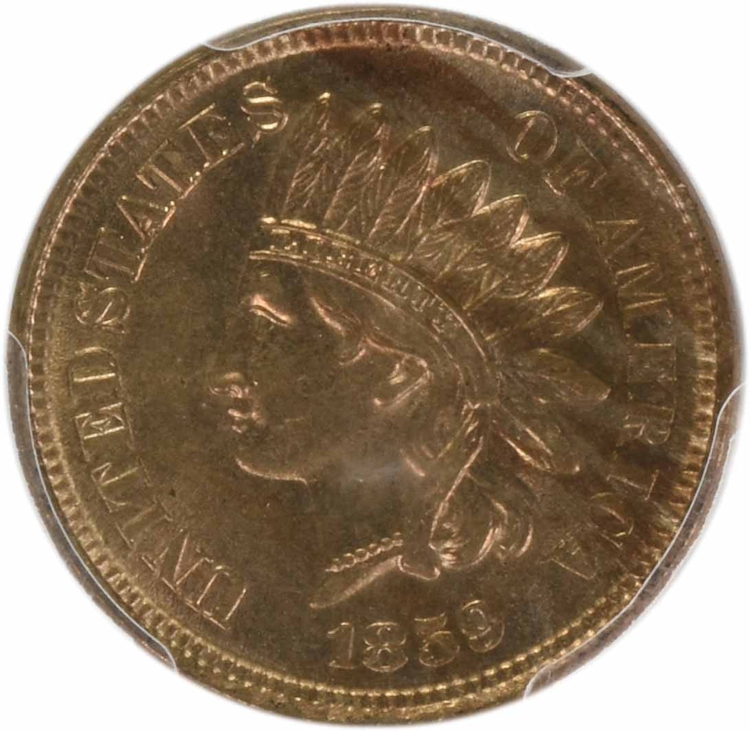 1859 Indian Cent MS64 PCGS - 2