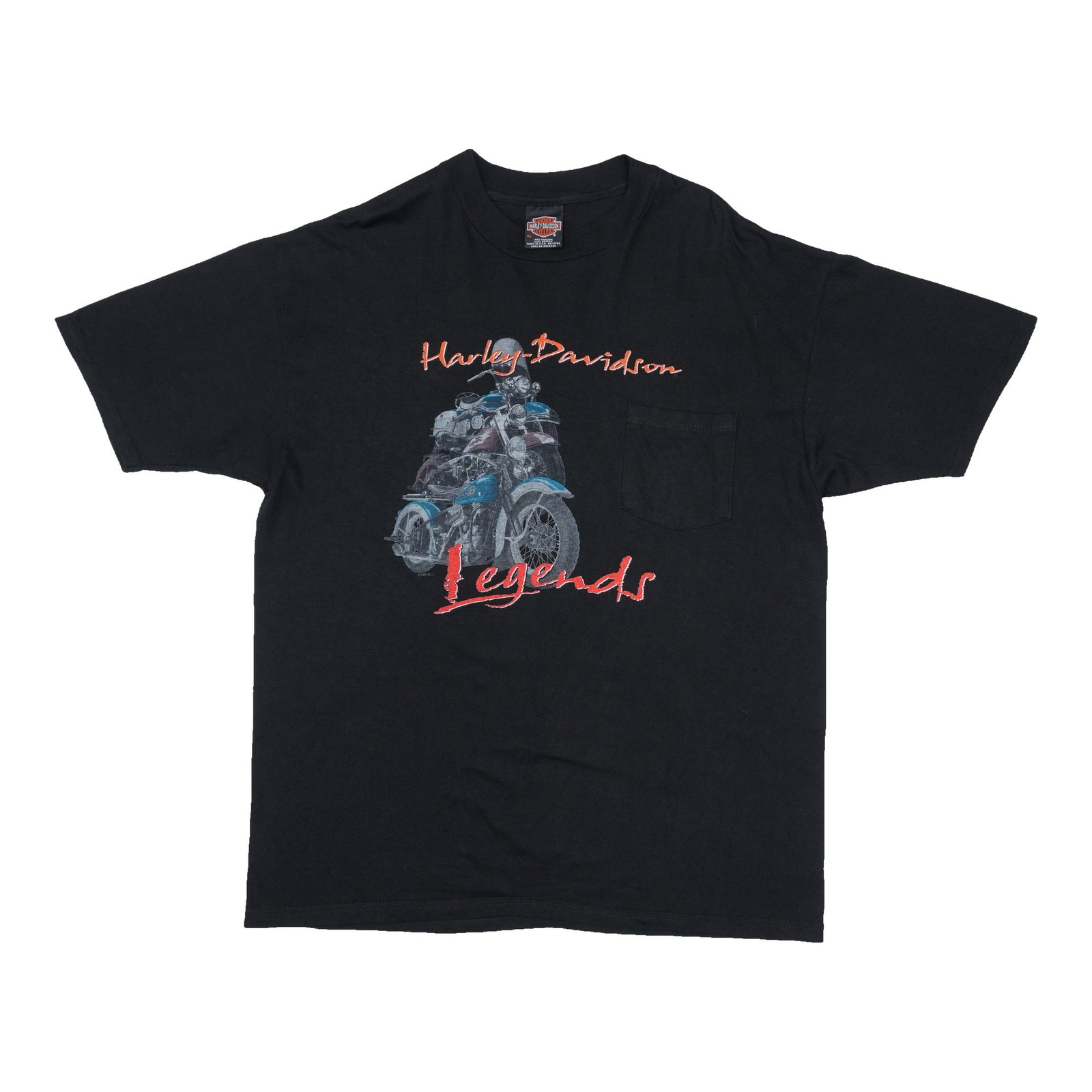 Harley Davidson Legends Shirt: Harley Davidson Legends Shirt Extra Large Extra Vintage Harley Davidson Legends Shirt. This original 2000 vintage shirt boasts classic design with a 23" pit-to-pit length and 30.75" collar to hem,