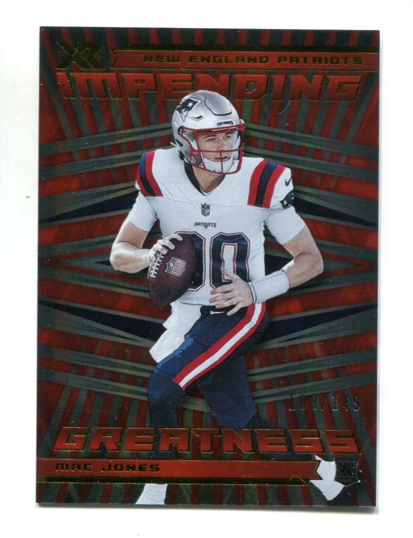 Mac Jones 2021 Panini XR Impending Greatness #IMG9/ 149 RC (1 of 2)