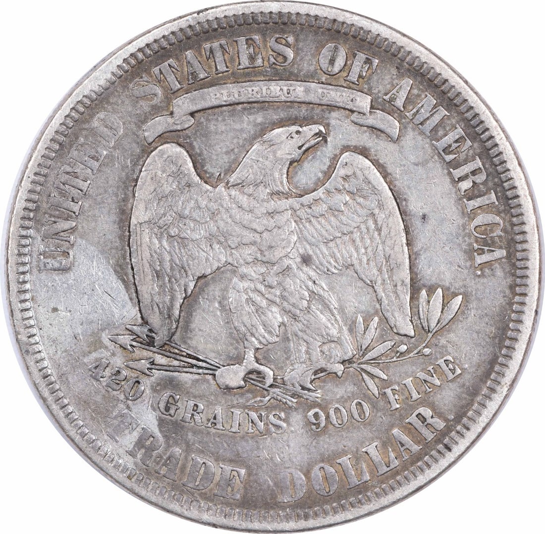1877 Trade Silver Dollar VF Uncertified - 2