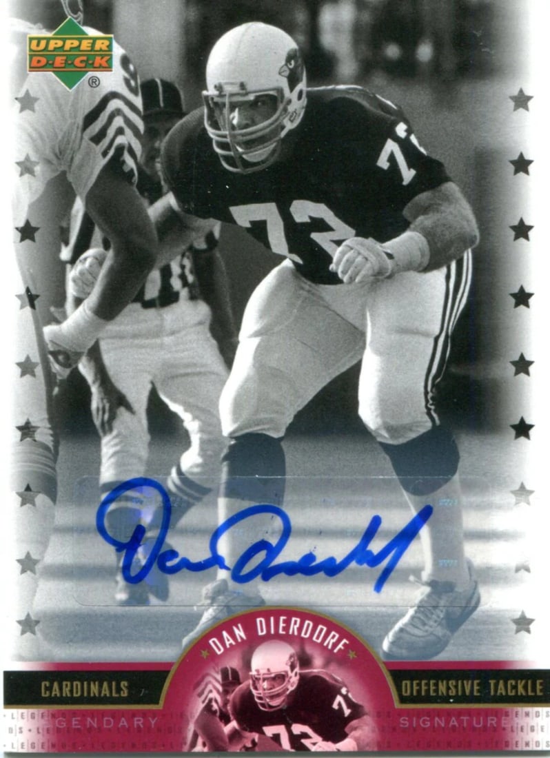 Dan Dierdorf Autographed Upper Deck Card (1 of 1)