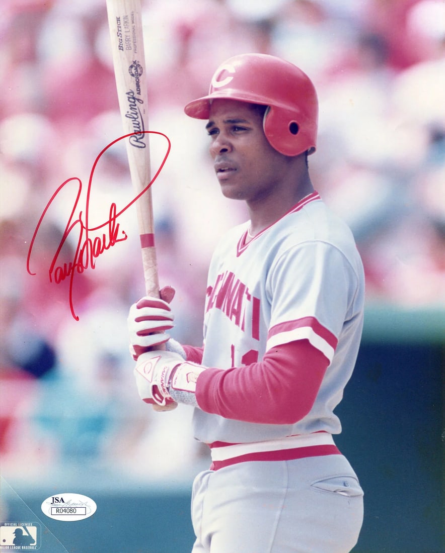 Barry Larkin Autographed 8x10 Photo (JSA) (1 of 2)