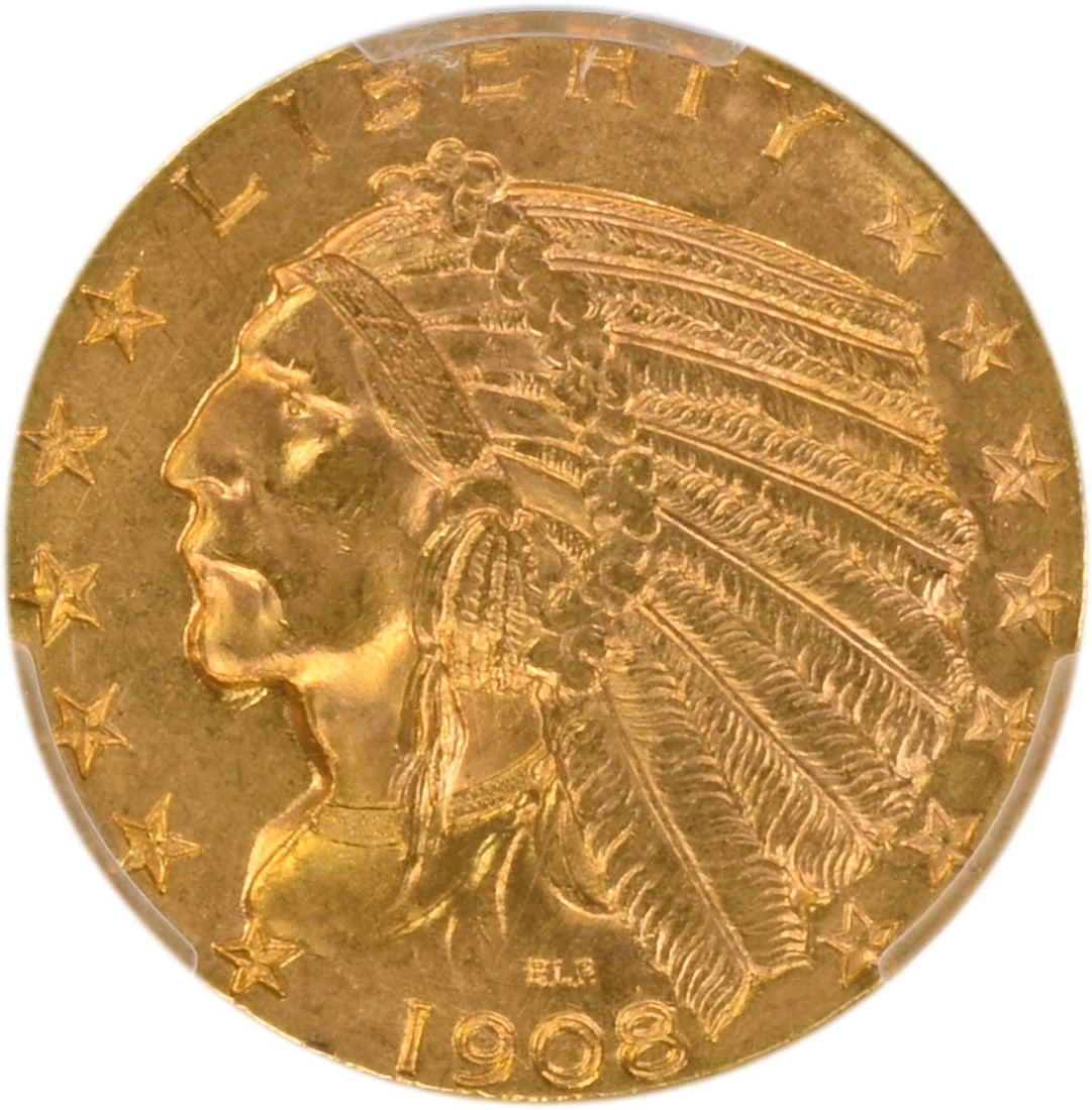 $5 Gold Indian MS64+ PCGS - 2