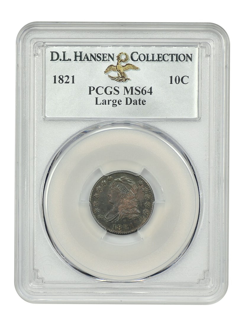 1821 10C PCGS MS64 (OGH) (1 of 4)