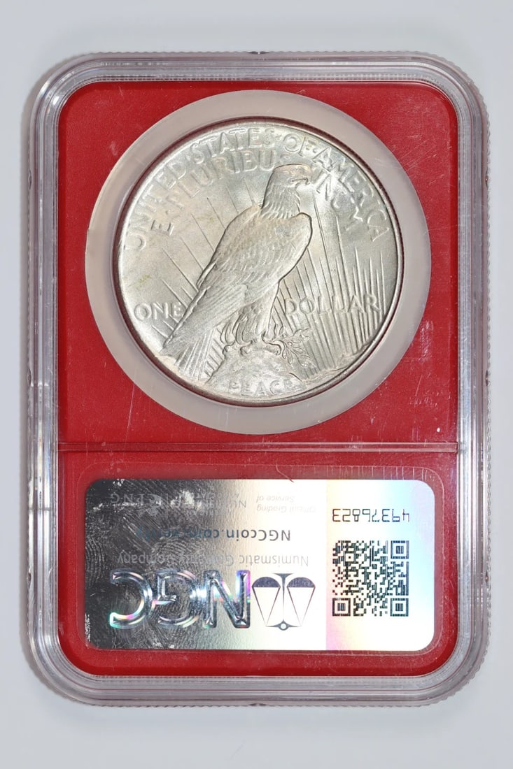 1925 PEACE DOLLAR NGC MS66 - 2
