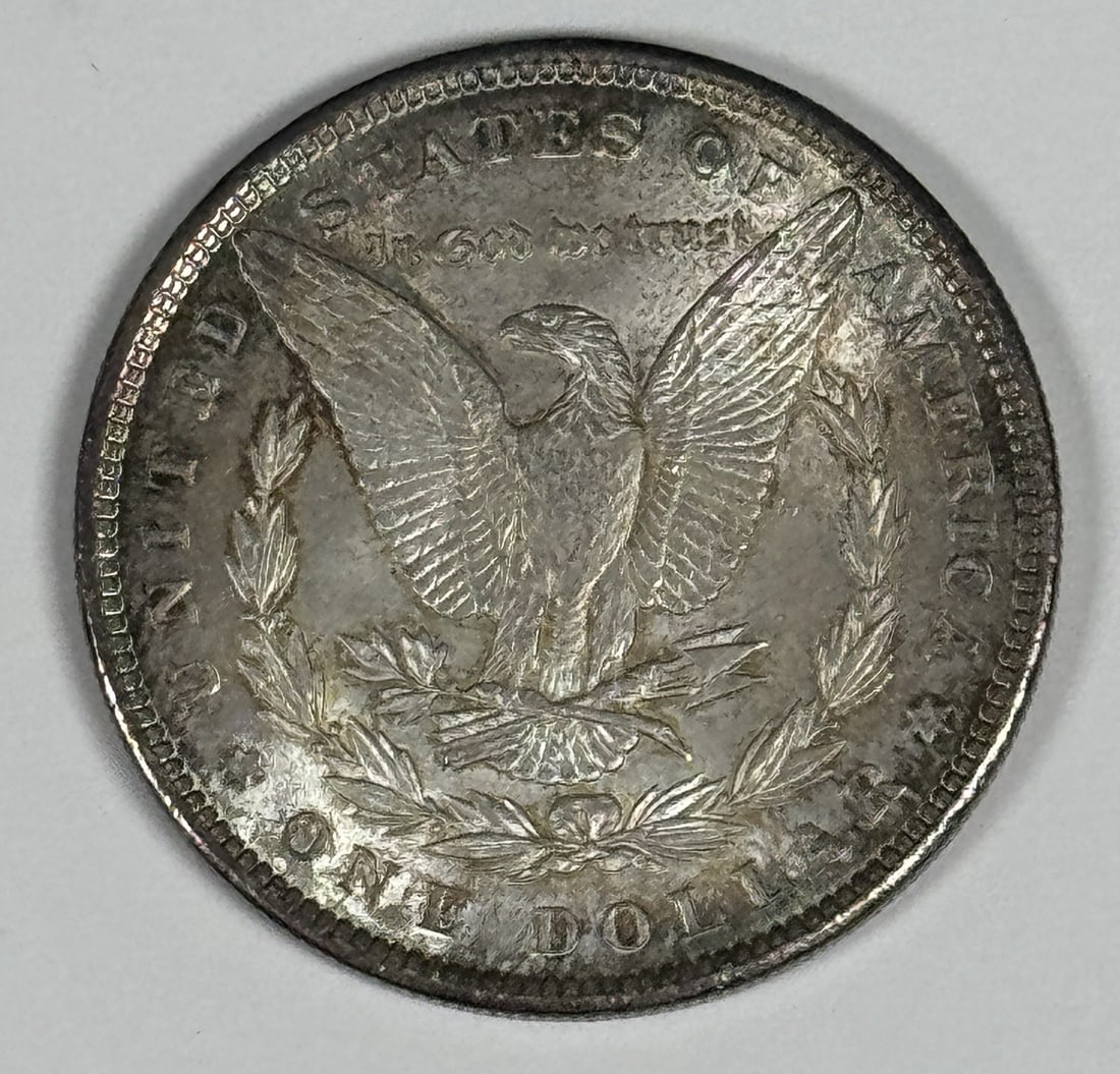 1890 MORGAN DOLLAR RAINBOW UNCIRCULATED - 2