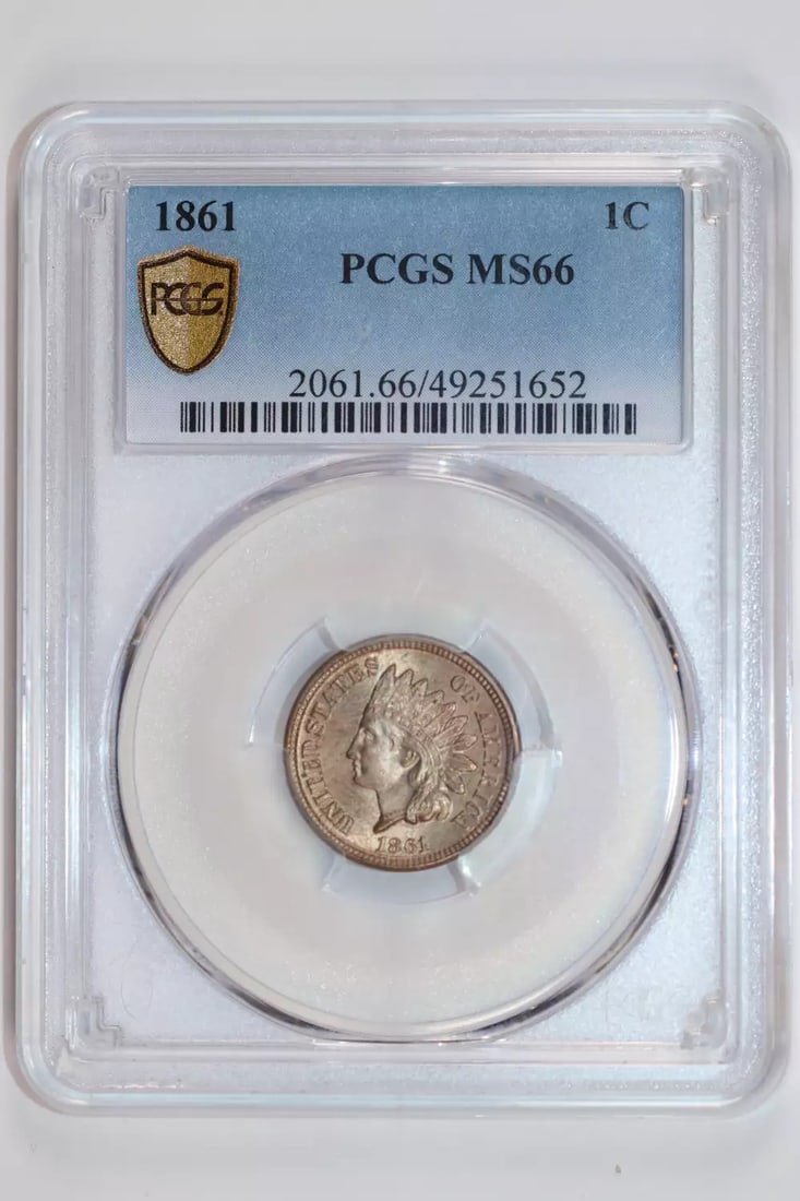 INDIAN HEAD CENT PCGS MS66 - 2