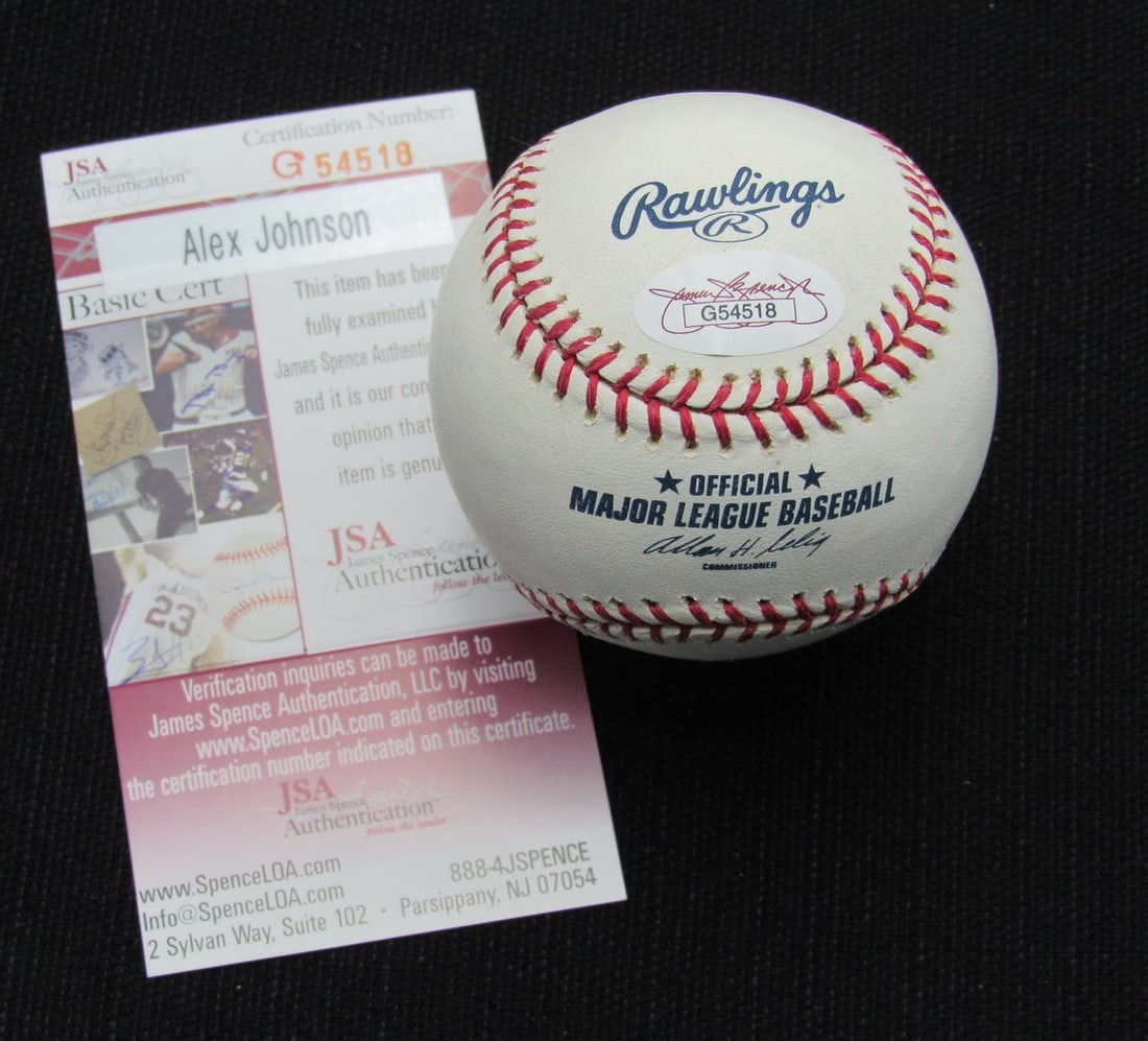 Johnson Signed Yankees 100th Auto Baseball Signed JSA 186621 - 2