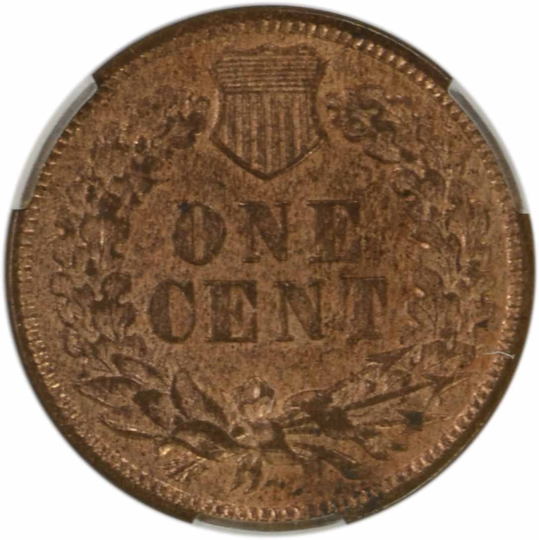 Indian Cent AU55BN CACG - 3