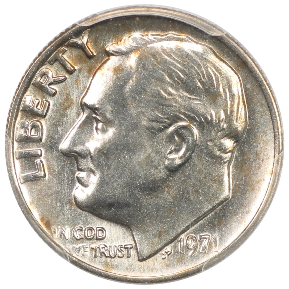 PCGS MS66+ Roosevelt dime 1971 - 3