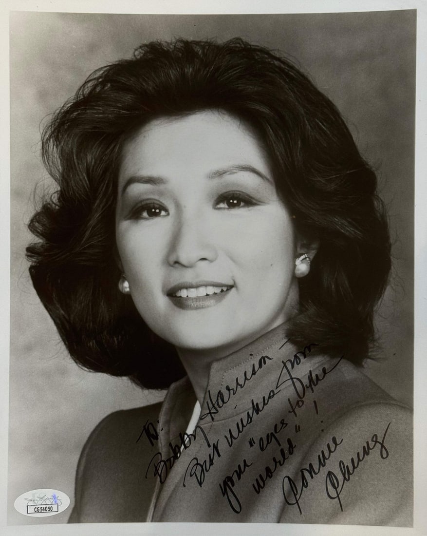 Autographed Celebrity Photo Connie Chung 8x10: Autographed Celebrity Photo Connie Chung 8x10 Item Specifics: Brand: James Spence Authentication (JSA) Connie Chung Autographed 8x10 Celebrity Photo Signed in black sharpie across the front of the pho