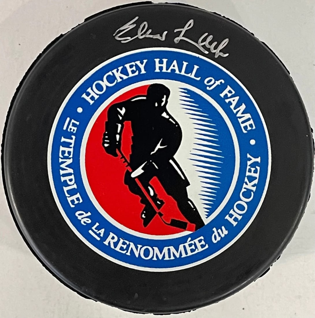 Lach Autographed Canadiens Puck Montreal Elmer (1 of 1)