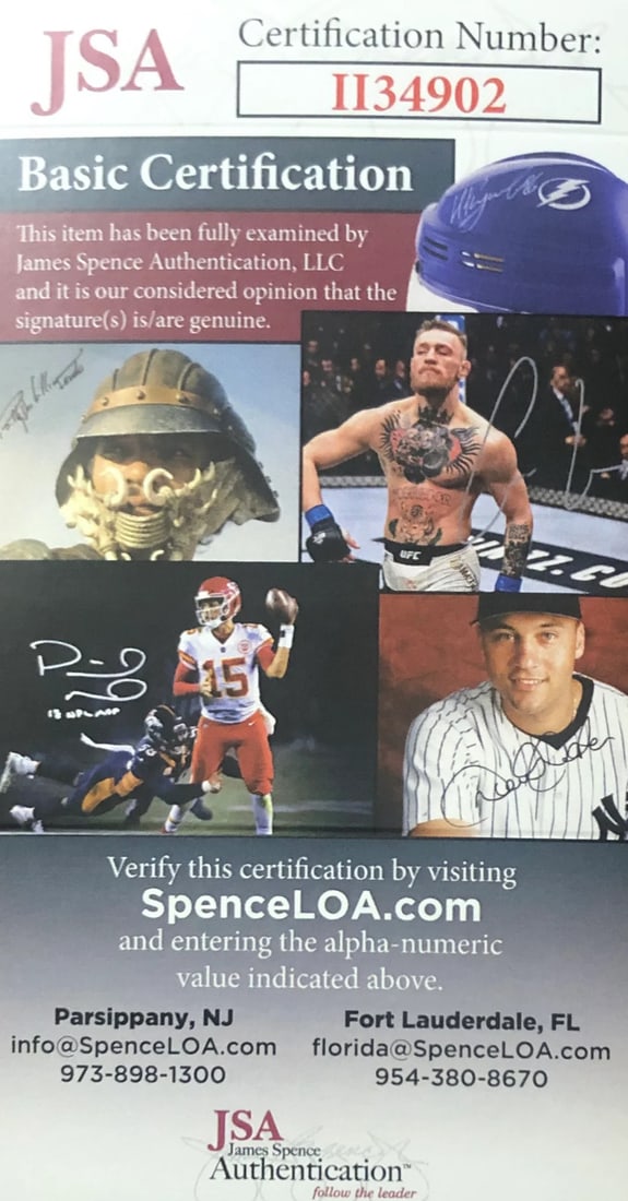 Kellerman Sally Autographed Contract by JSA - 2
