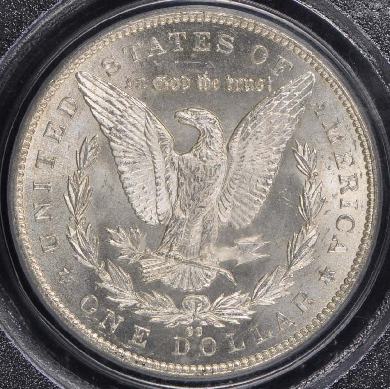 MS62 PCGS CC $1 Morgan Dollar - 3