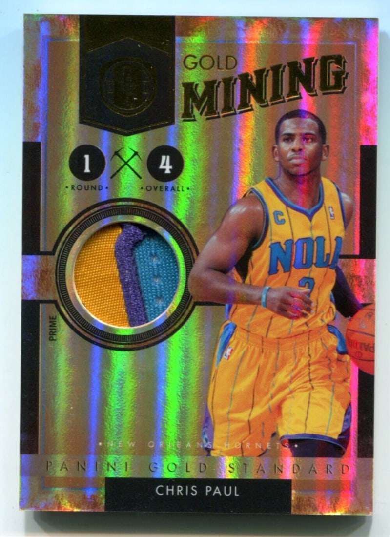 Paul Chris 2011 Panini Jersey Card Mining Standard Gold 25 Gold (1 of 2)