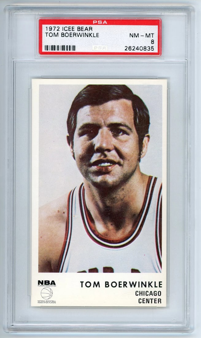 Icee Bear Tom Boerwinkle 1972 MT NM: Icee Bear Tom Boerwinkle 1972 MT NM Tom Boerwinkle's iconic Icee Bear from 1972 is a nostalgic treat, featuring the beloved character in a refreshing ice cream cone design. This PSA/DNA-graded NM-MT 8