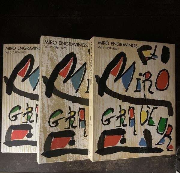 Miro Engravings Vol 1 3 Jacques Dupin Rizzoli 1989 Set with Original Prints (1 of 4)
