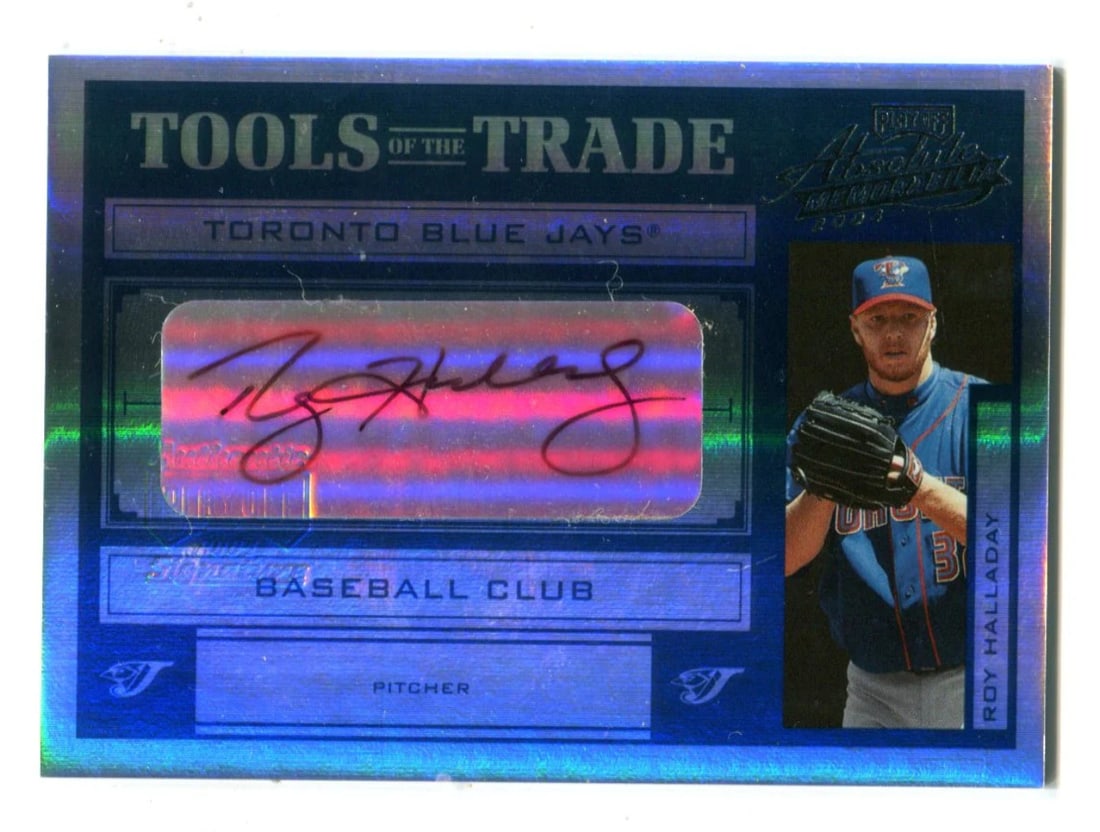 Roy Halladay 2004 Donruss Tools Of The Trade #TT129 Autographed Card/ 5 (1 of 2)