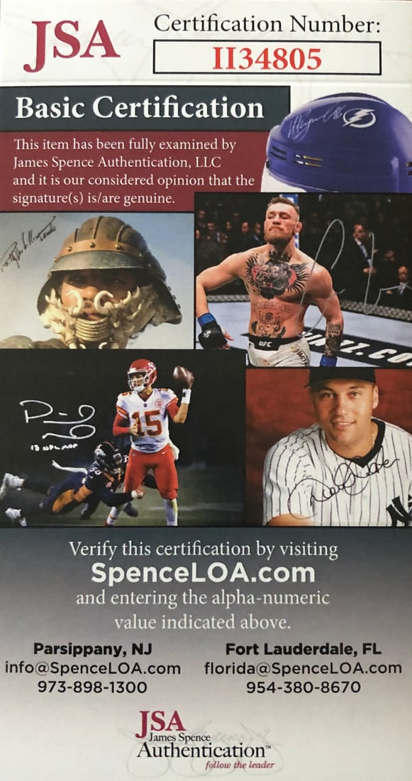 Autographed 3x5 Card by Gary Carter - 2