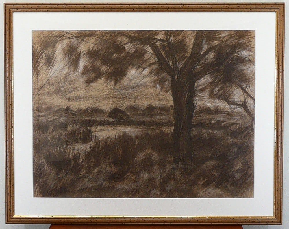 Chuji Kakei Original Conte Drawing Landscape 2 1928 Large Framed Art: Chuji Kakei Original Conte Drawing Landscape 2 1928 Large Framed Art Item Specifics: Artist: Chuji Kakei Subject: Landscape Material: Conte and Chalk Style: Japanese Size: 74 x 94 cm Year Of Productio