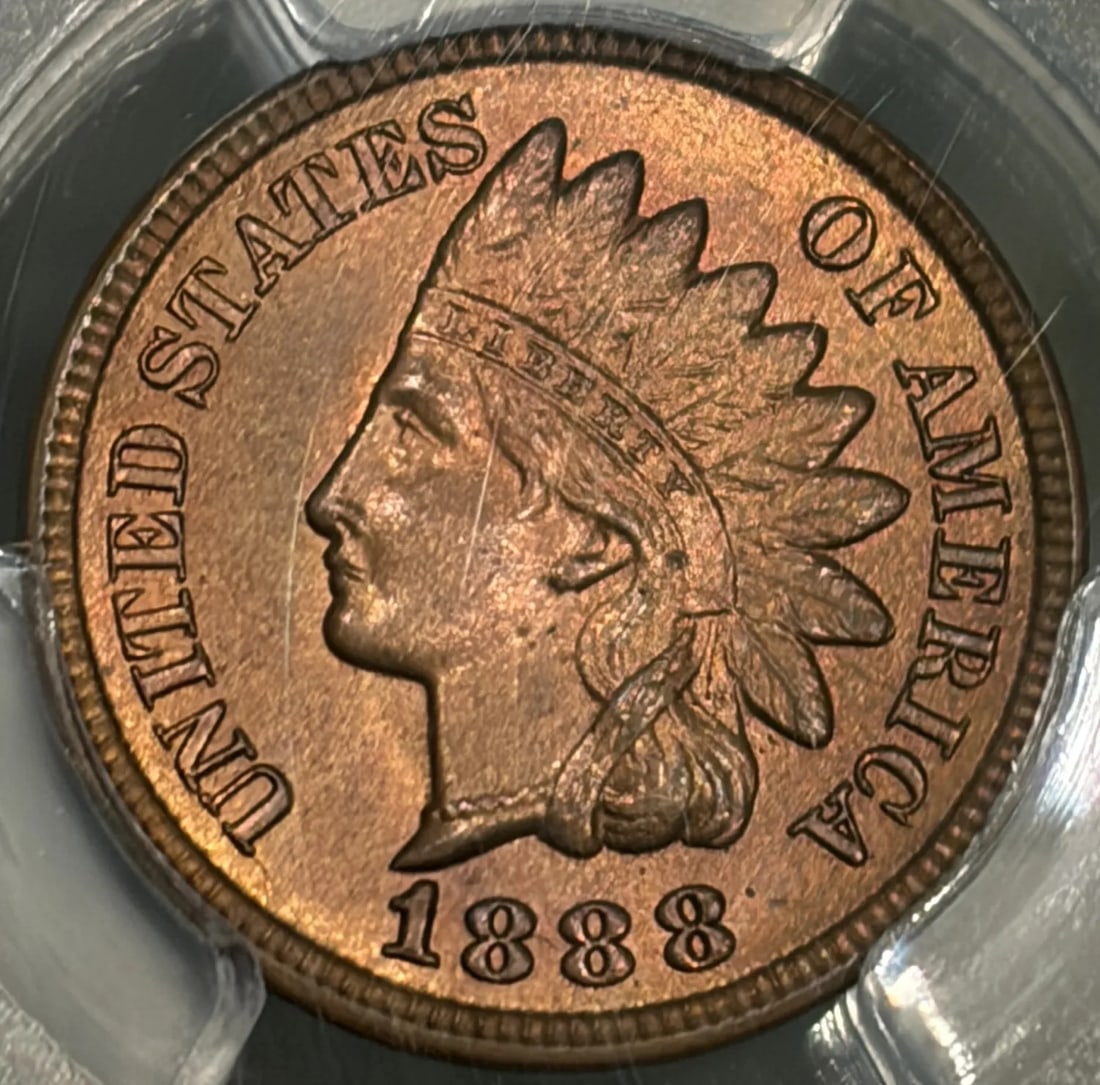 INDIAN CENT PCGS MS65 1888 - 2