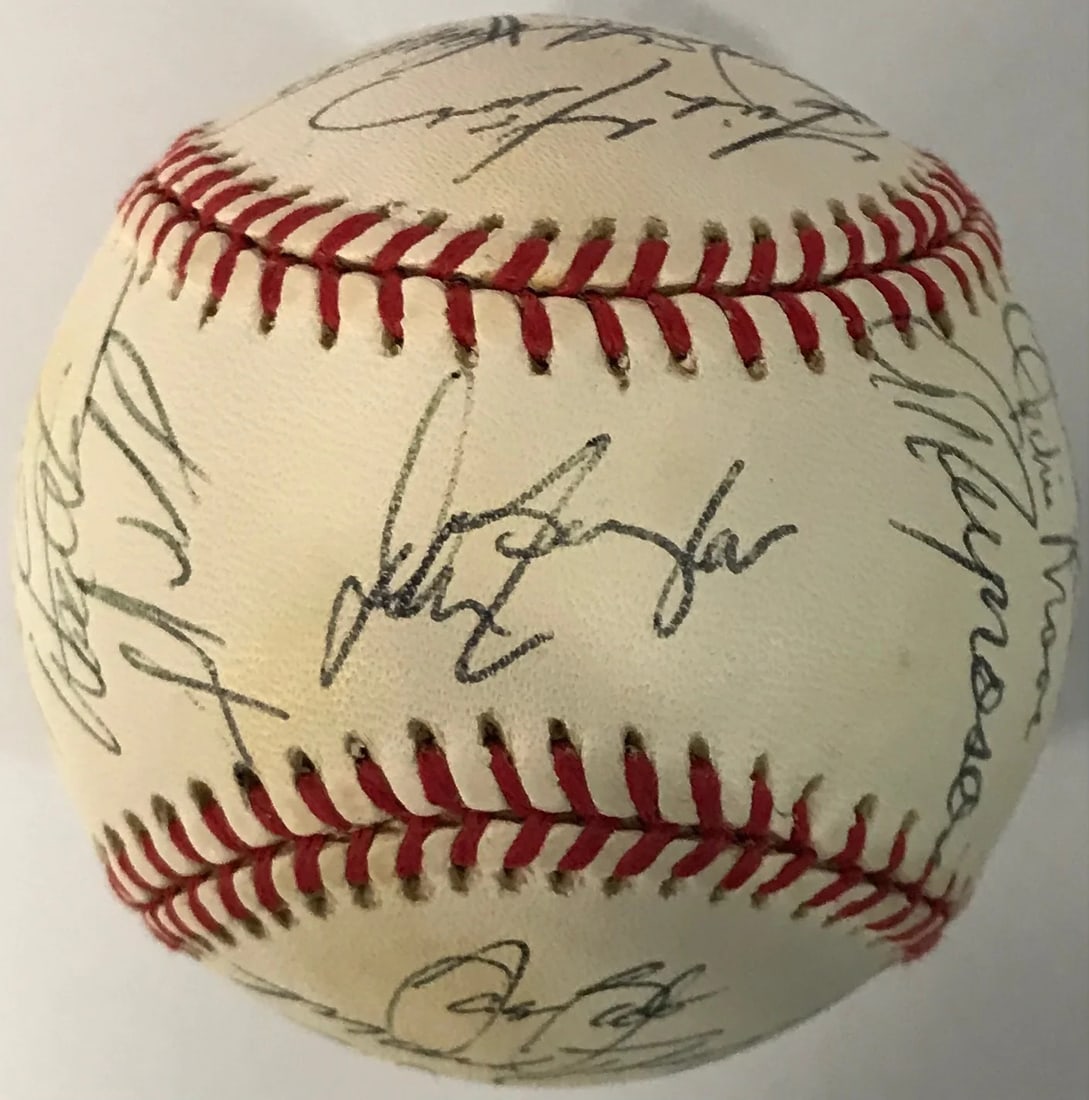Official Autographed Baseball Rockies Colorado 1996: Official Autographed Baseball Rockies Colorado 1996 Signed in blue pen across an official National League Leonard Coleman baseball, this unique piece bears the mark of a notable figure from Colorado R